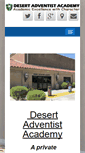 Mobile Screenshot of desertadventistacademy.org
