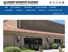 Tablet Screenshot of desertadventistacademy.org